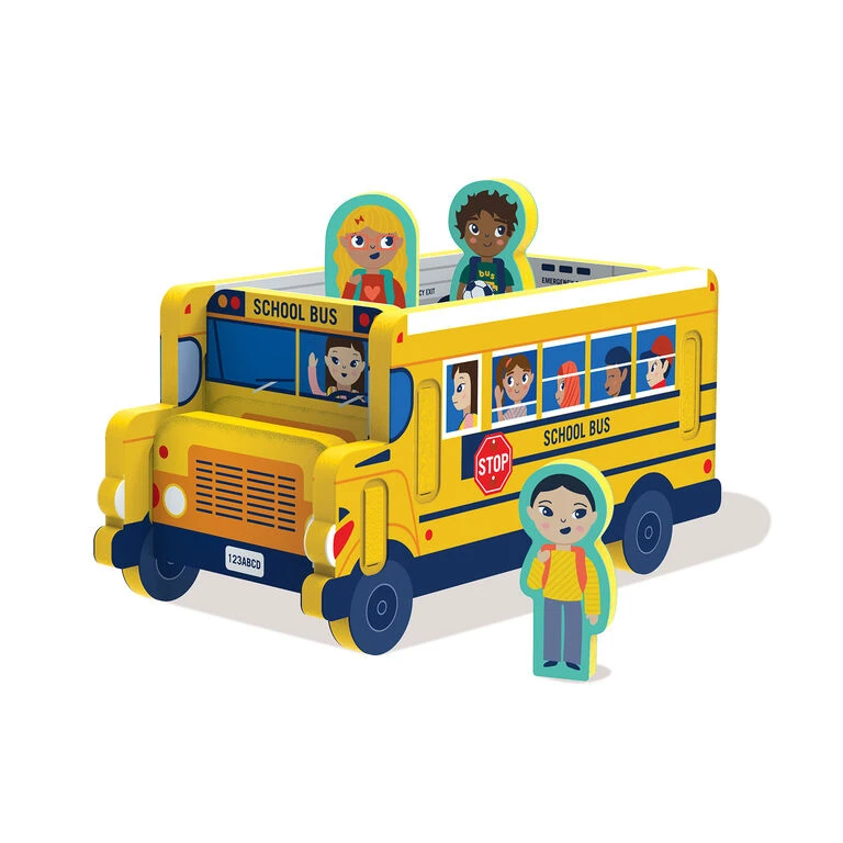 Storytime Toys 3D School Bus Play Puzzle 4 Storytime Toys 3D School Bus Play Puzzle - Image 2
