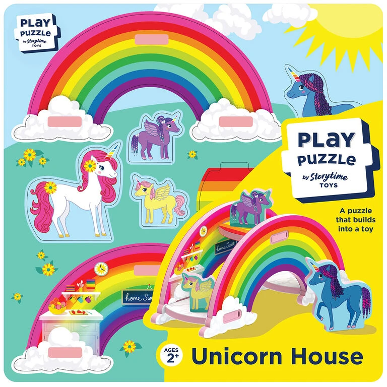 Storytime Toys 3D Unicorn Rainbow House Play Puzzle 3 Storytime Toys 3D Unicorn Rainbow House Play Puzzle