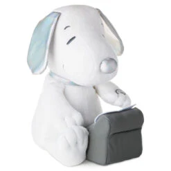 Hallmark Peanuts® 75th Anniversary Snoopy With Typewriter Musical Plush With Motion, 10" -Hallmark Animated Snoopy Plush With Musical Typewriter 1PAJ4702 04