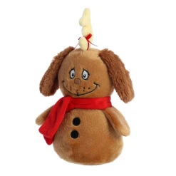 Aurora Grinch's Max Snowman Christmas Plush, 8” -Hallmark Aurora Max Snowman With Antler Stuffed Animal 15988 06