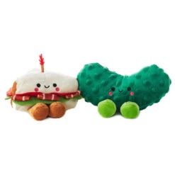 Hallmark Better Together BLT And Pickle Magnetic Plush Pair, 4"