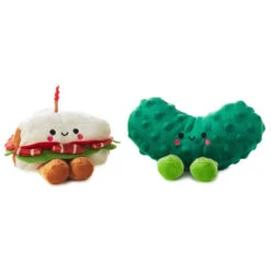 Hallmark Better Together BLT And Pickle Magnetic Plush Pair, 4" -Hallmark Better Together BLT and Pickle Magnetic Plush Pair 1KID1804 03