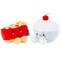 Hallmark Better Together Cherry Pie And Ice Cream Magnetic Plush Pair, 5" -Hallmark Better Together Cherry Pie and Ice Cream Magnetic Plush 1KID1807 03