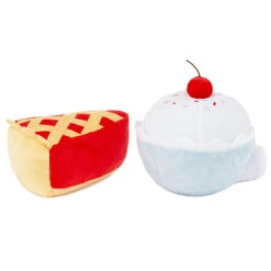 Hallmark Better Together Cherry Pie And Ice Cream Magnetic Plush Pair, 5" -Hallmark Better Together Cherry Pie and Ice Cream Magnetic Plush 1KID1807 04