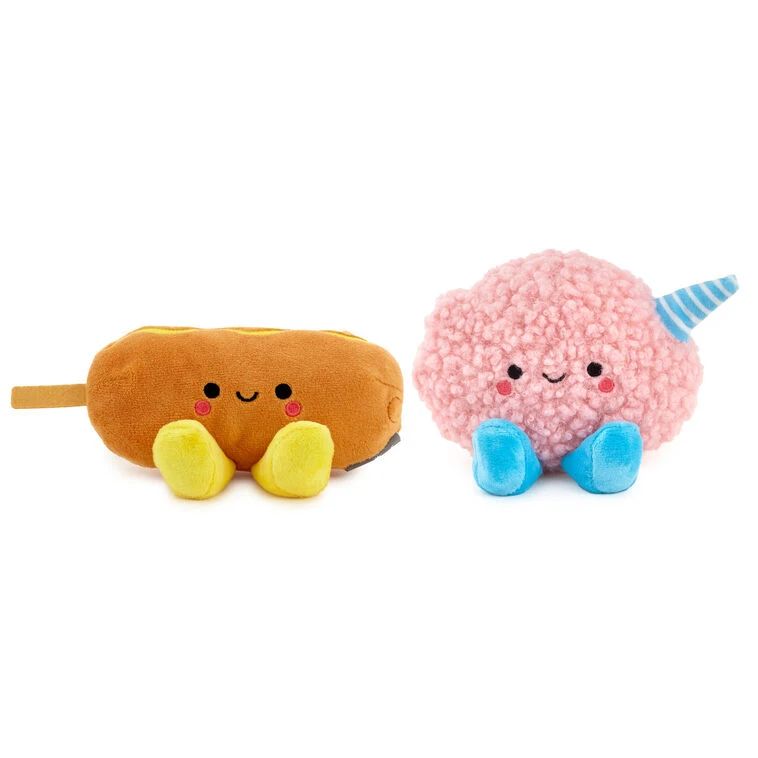 Hallmark Better Together Corn Dog And Cotton Candy Magnetic Plush Pair, 3" 5 Hallmark Better Together Corn Dog And Cotton Candy Magnetic Plush Pair, 3" - Image 3