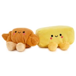 Hallmark Better Together Croissant And Butter Magnetic Plush Pair, 2.5"