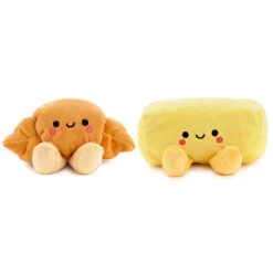 Hallmark Better Together Croissant And Butter Magnetic Plush Pair, 2.5" -Hallmark Better Together Croissant and Butter Magnetic Plush 1KID3010 03