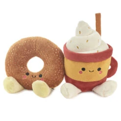 Hallmark Better Together Doughnut And Latte Magnetic Plush, 7"
