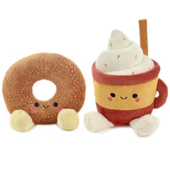 Hallmark Better Together Doughnut And Latte Magnetic Plush, 7" -Hallmark Better Together Donut and Latte Magnetic Plush 1KID1639 03