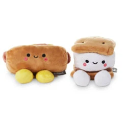 Hallmark Better Together Hot Dog And S'More Magnetic Plush, 4" -Hallmark Better Together Hot Dog and SMore Magnetic Plush 1KID1648 02