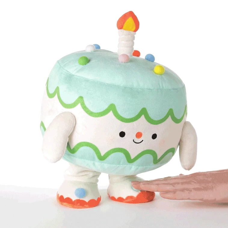 Hallmark Birthday Cake With Candle Plush With Sound And Motion, 12" 4 Hallmark Birthday Cake With Candle Plush With Sound And Motion, 12" - Image 2
