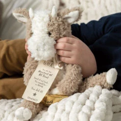 Demdaco G.O.A.T. Goat Stuffed Animal, 9" -Hallmark Brown and White Goat Stuffed Animal 5004701292 04