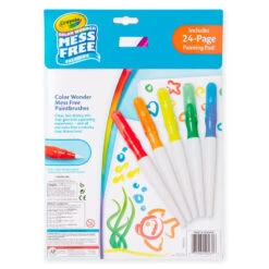 Crayola® Color Wonder Paintbrush Pens And Drawing Pad Set -Hallmark Color Wonder Paintbrush Pens and Paper Set 11CRA2009 04
