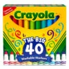 Crayola Washable Markers, 40-Count 1 Crayola Washable Markers, 40-Count -Hallmark Crayola Big 40 Box of Washable Markers 587858 01