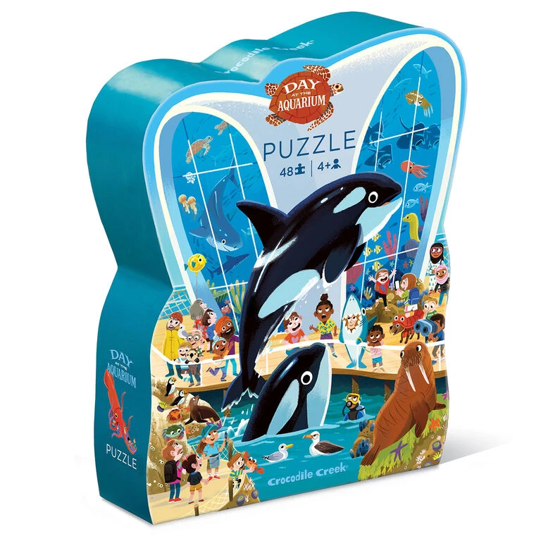 Crocodile Creek Day At The Aquarium 48-Piece Jigsaw Puzzle 3 Crocodile Creek Day At The Aquarium 48-Piece Jigsaw Puzzle