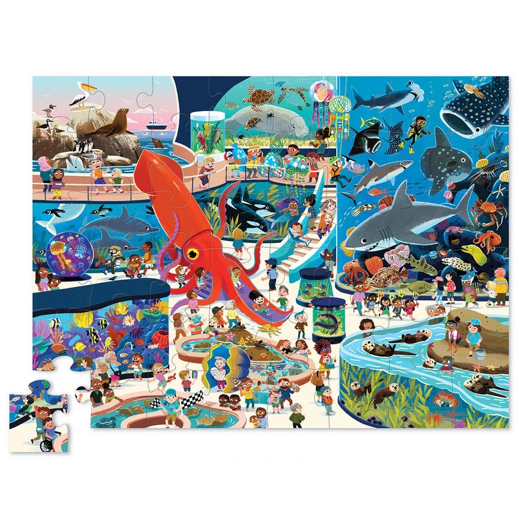 Crocodile Creek Day At The Aquarium 48-Piece Jigsaw Puzzle 4 Crocodile Creek Day At The Aquarium 48-Piece Jigsaw Puzzle - Image 2