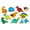 Crocodile Creek Dinosaurs 2-Piece Beginner Puzzles For Kids, Set Of 10 -Hallmark Dinosaurs Beginner Puzzle Set for Kids 29522 01