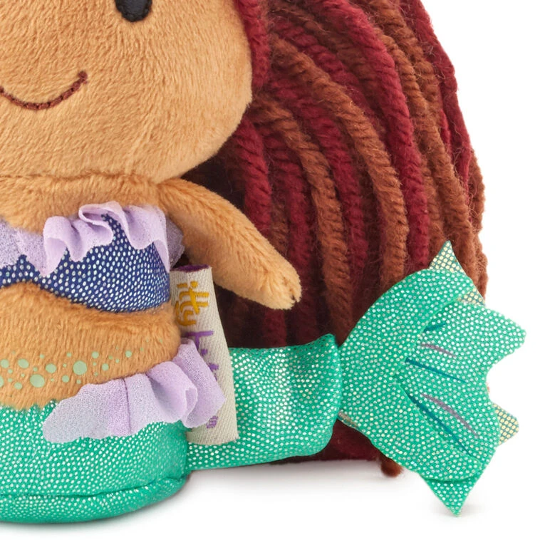 Hallmark Itty Bittys® Disney The Little Mermaid Ariel Plush 7 Hallmark Itty Bittys® Disney The Little Mermaid Ariel Plush - Image 5