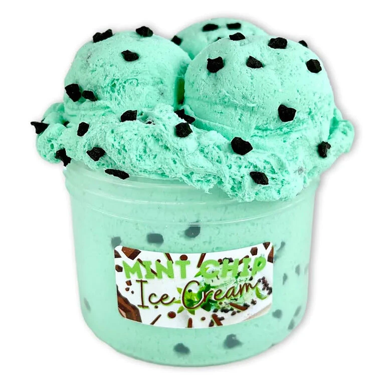 Dope Slimes Mint Chip Ice-Cream Slime 3 Dope Slimes Mint Chip Ice-Cream Slime