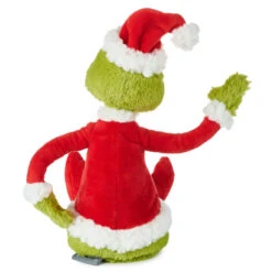 Hallmark Dr. Seuss's How The Grinch Stole Christmas!™ Poseable Grinch Plush, 10" 12 Hallmark Dr. Seuss's How The Grinch Stole Christmas!™ Poseable Grinch Plush, 10" -Hallmark Fabric and Wire Poseable Grinch Stuffed Animal 1XKT5559 03