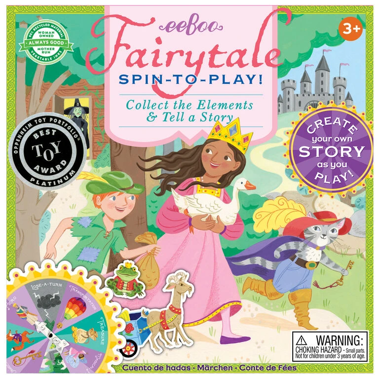 Eeboo Fairytale Spin-to-Play Storytelling Game 3 Eeboo Fairytale Spin-to-Play Storytelling Game