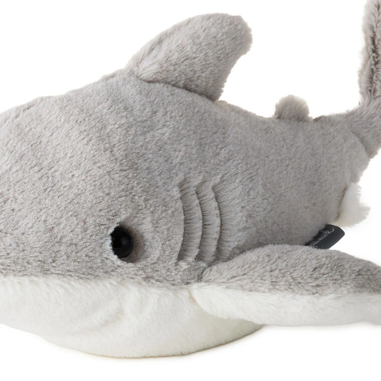 Hallmark Gray Shark Plush, 13" L 6 Hallmark Gray Shark Plush, 13" L - Image 4