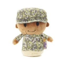 Hallmark Itty Bittys® Black Man In Green Camo Plush