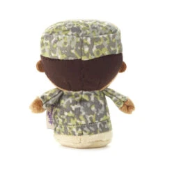 Hallmark Itty Bittys® Black Man In Green Camo Plush -Hallmark Green Camo AfricanAmerican Boy Plush itty bittys 1KDD2193 03