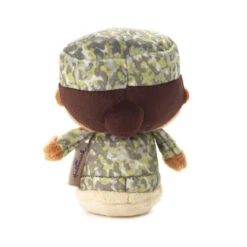 Hallmark Itty Bittys® Black Woman In Green Camo Plush -Hallmark Green Camo AfricanAmerican Girl Plush itty bittys 1KDD2194 03