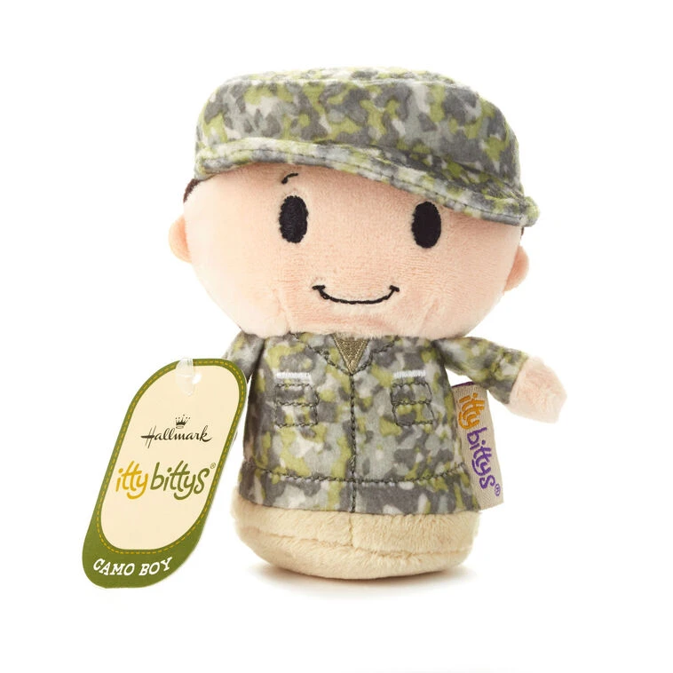 Hallmark Itty Bittys® White Man In Green Camo Plush 4 Hallmark Itty Bittys® White Man In Green Camo Plush - Image 2
