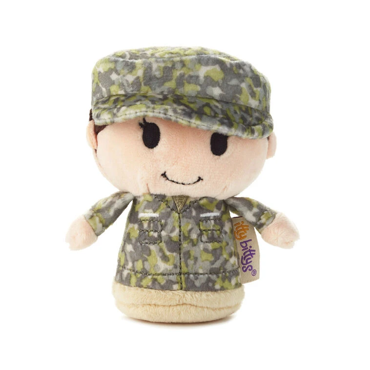 Hallmark Itty Bittys® White Woman In Green Camo Plush 3 Hallmark Itty Bittys® White Woman In Green Camo Plush