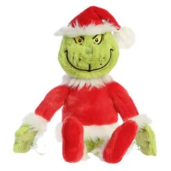 Aurora Stuck On You Dr. Seuss's Santa Grinch Plush, 12"