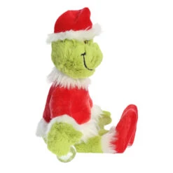 Aurora Stuck On You Dr. Seuss's Santa Grinch Plush, 12" -Hallmark Grinch Santa Stuffed Animal With Suction Cups 15259 04