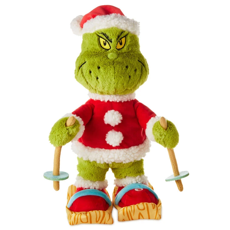 Hallmark Dr. Seuss's How The Grinch Stole Christmas!™ Skiing Grinch Musical Plush With Motion, 12" 3 Hallmark Dr. Seuss's How The Grinch Stole Christmas!™ Skiing Grinch Musical Plush With Motion, 12"