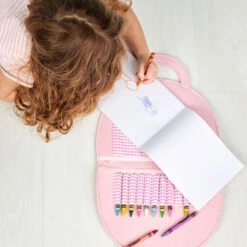 Mud Pie Kids Rainbow Art Folio Case 7 Mud Pie Kids Rainbow Art Folio Case -Hallmark Kids Felt Rainbow Art Case With Crayons and Paper 12600208R 03