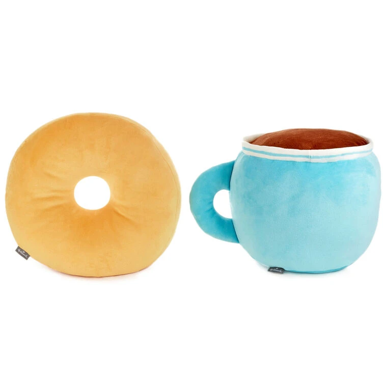 Hallmark Large Better Together Donut And Coffee Magnetic Plush Pair, 12" 6 Hallmark Large Better Together Donut And Coffee Magnetic Plush Pair, 12" - Image 4