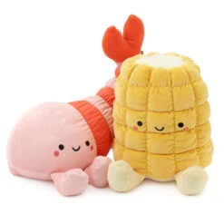 Hallmark Large Better Together Jumbo Shrimp And Corn Magnetic Plush Pair, 17"