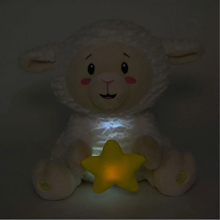 Cuddle Barn Twinkling Levi Light-Up Musical Lamb Plush Toy, 11" 4 Cuddle Barn Twinkling Levi Light-Up Musical Lamb Plush Toy, 11" - Image 2