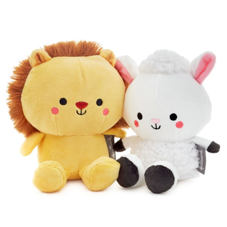 Hallmark Better Together Lion And Lamb Magnetic Plush Pair, 5.25" 3 Hallmark Better Together Lion And Lamb Magnetic Plush Pair, 5.25"