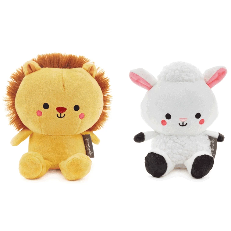 Hallmark Better Together Lion And Lamb Magnetic Plush Pair, 5.25" 4 Hallmark Better Together Lion And Lamb Magnetic Plush Pair, 5.25" - Image 2