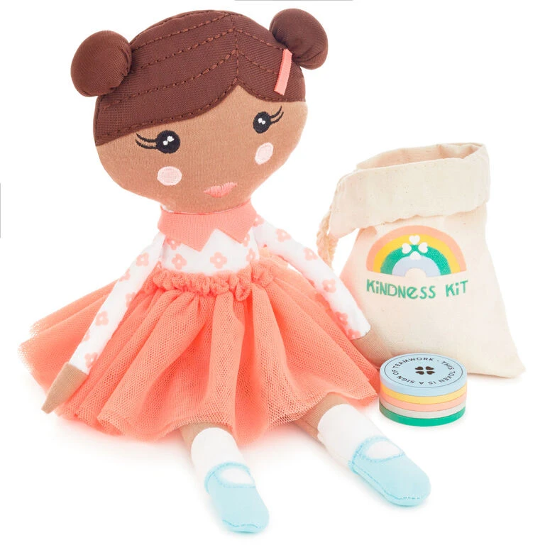 Hallmark Little World Changers™ And Kind Culture Co. The Doll Kind Dark Skin Girl, 12" 3 Hallmark Little World Changers™ And Kind Culture Co. The Doll Kind Dark Skin Girl, 12"