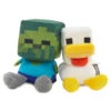 Hallmark Better Together Minecraft Baby Zombie And Chicken Magnetic Plush Pair, 5.25" H