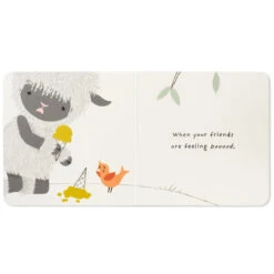 Hallmark MopTops Highland Sheep Stuffed Animal With You Are Kind Board Book -Hallmark MopTops Plush Sheep Stuffed Animal Board Book 1KID1535 06