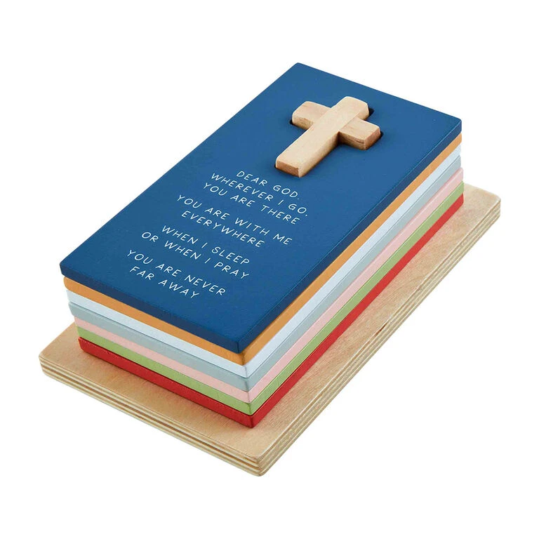 Mud Pie Children's Prayer Puzzle Stacker, Set Of 8 3 Mud Pie Children's Prayer Puzzle Stacker, Set Of 8