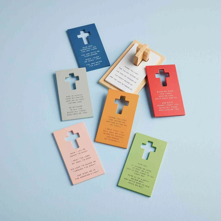 Mud Pie Children's Prayer Puzzle Stacker, Set Of 8 5 Mud Pie Children's Prayer Puzzle Stacker, Set Of 8 - Image 3