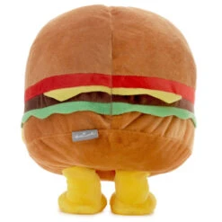 Hallmark Hamburger Plush With Sound And Motion, 10" -Hallmark Musical Dancing Hamburger Plush Toy 1KID3027 03