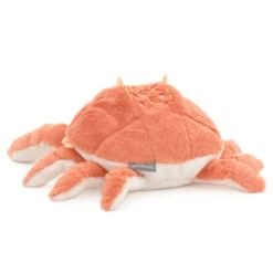 Hallmark Orange Crab Plush, 12.75" W -Hallmark Orange and White Crab Stuffed Animal 1KAM3005 02