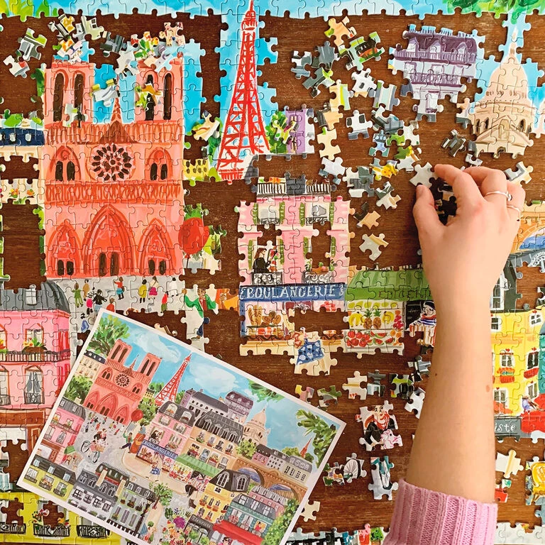 Eeboo Paris In A Day 1000-Piece Jigsaw Puzzle 5 Eeboo Paris In A Day 1000-Piece Jigsaw Puzzle - Image 4
