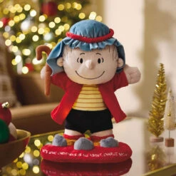 Hallmark Peanuts® Linus In Shepherd Costume Plush With Sound, Motion And Light, 12" -Hallmark Peanuts Linus Speech Plush With Sound Motion Light 1XKT5543 02