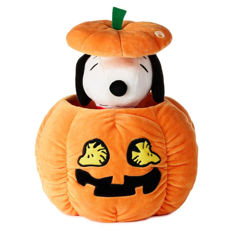 Hallmark Peanuts® Snoopy Peek-a-Boo Pumpkin Plush With Sound And Motion, 9.6" 3 Hallmark Peanuts® Snoopy Peek-a-Boo Pumpkin Plush With Sound And Motion, 9.6"